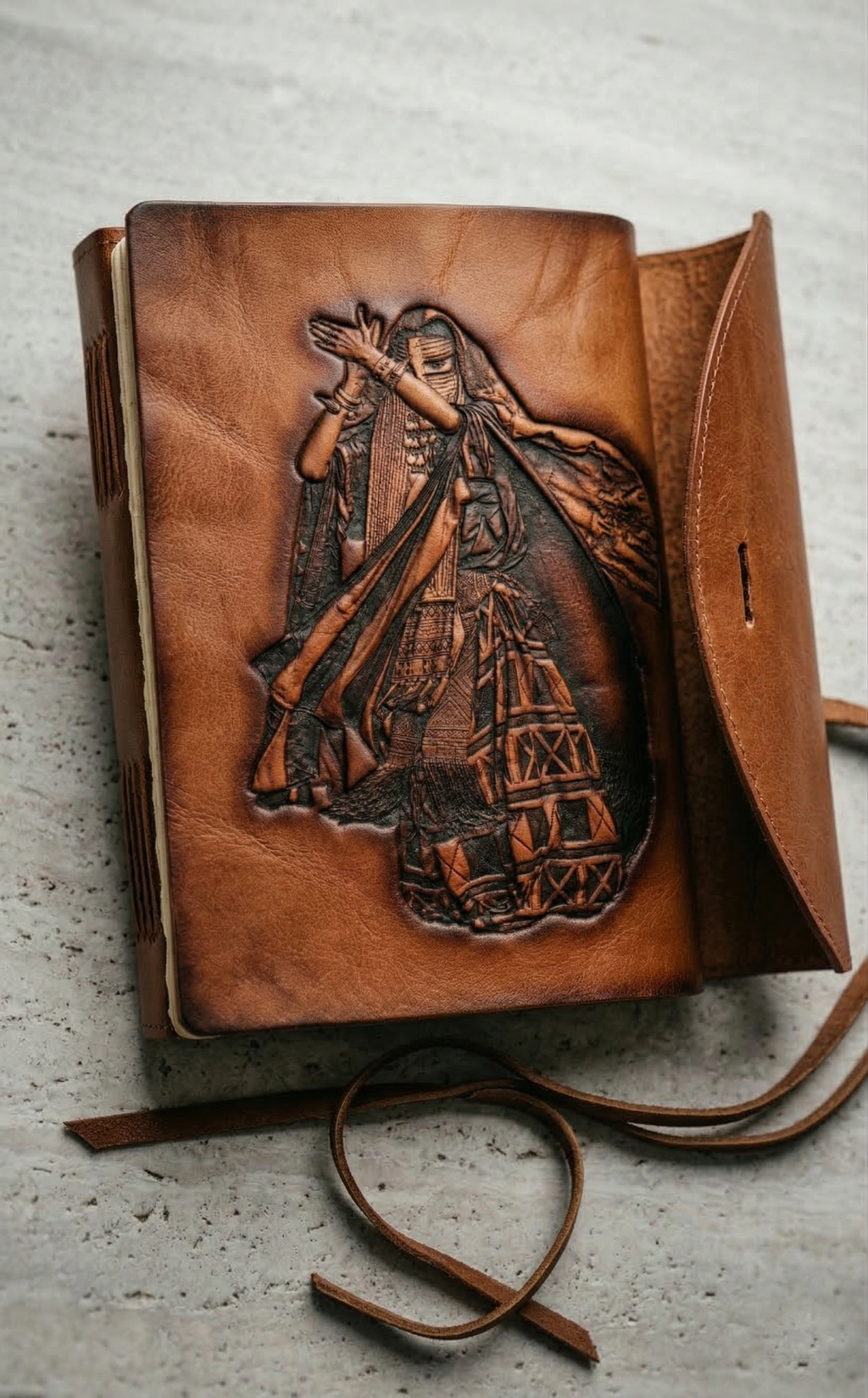 Embossed Leather Journal ZMAE002