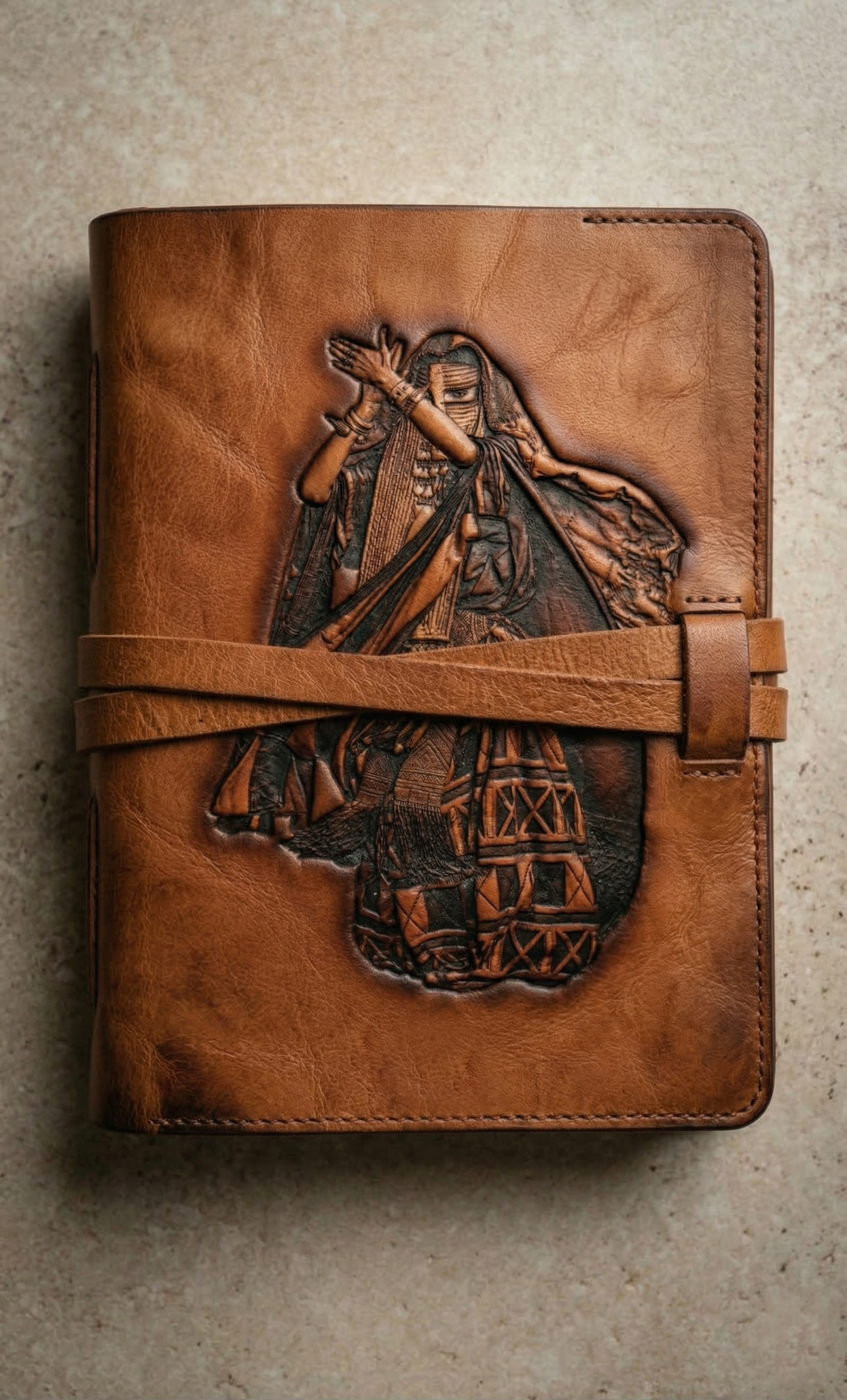 Embossed Leather Journal ZMAE002