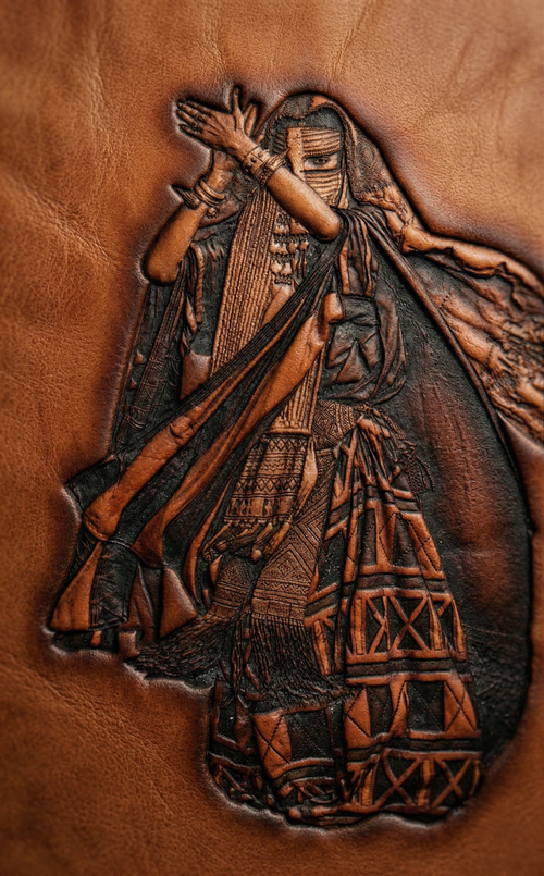Embossed Leather Journal ZMAE002