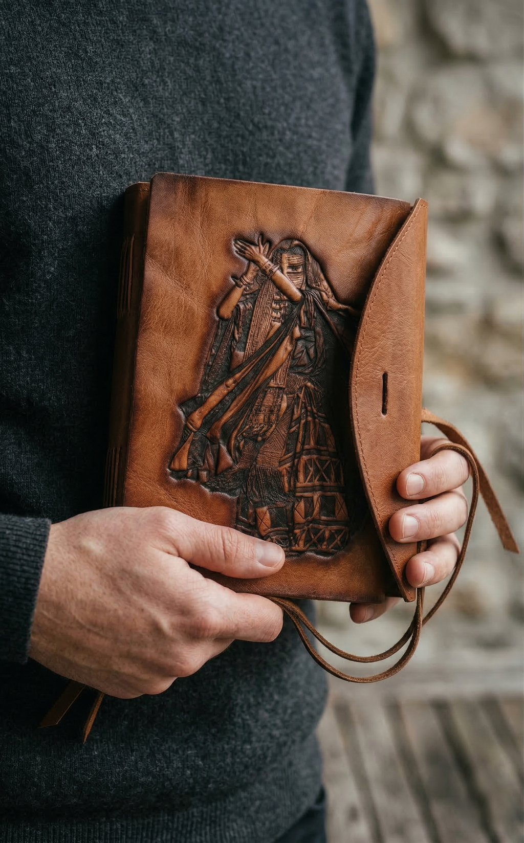 Embossed Leather Journal ZMAE002