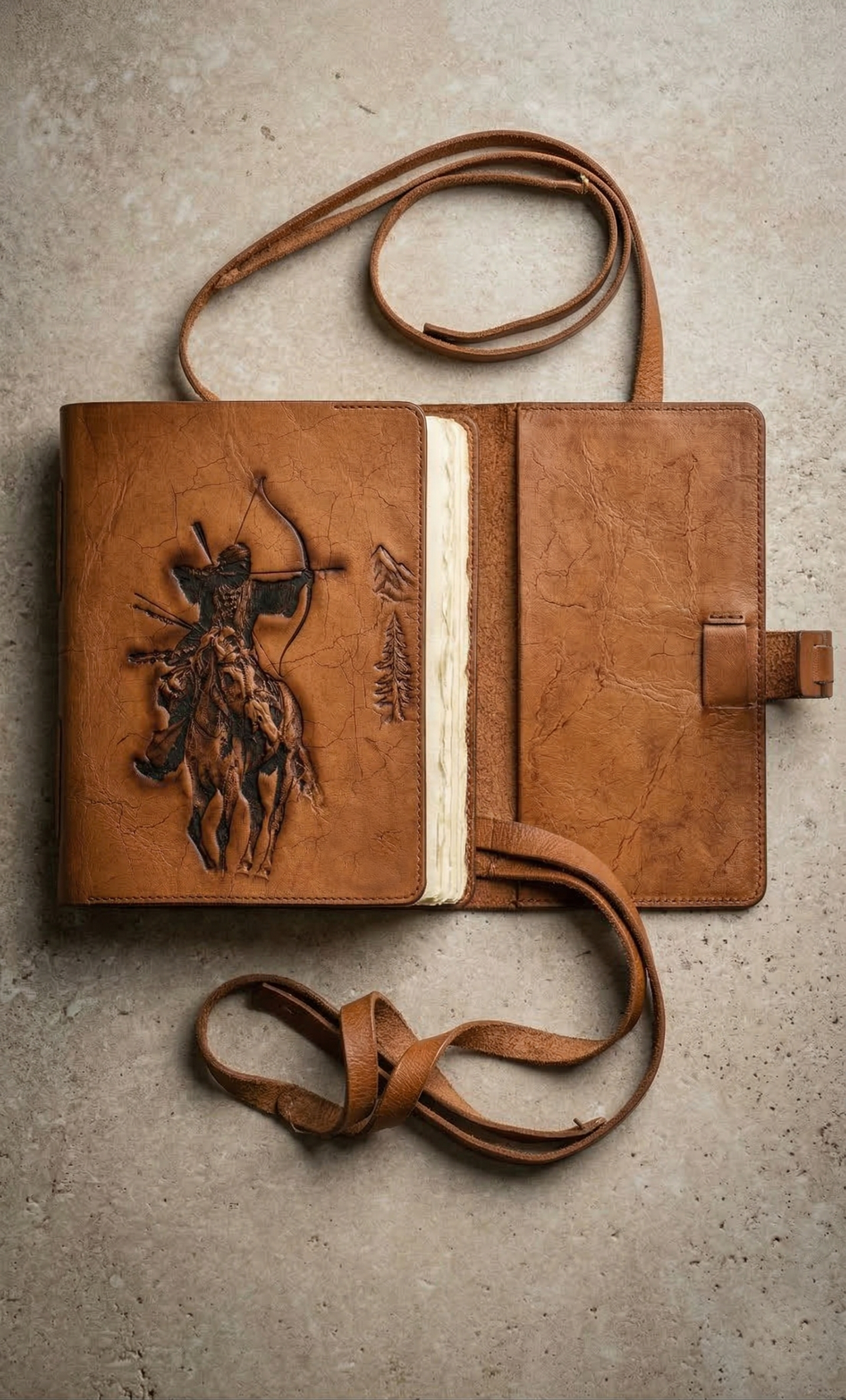 Embossed Leather Journal ZMAE003